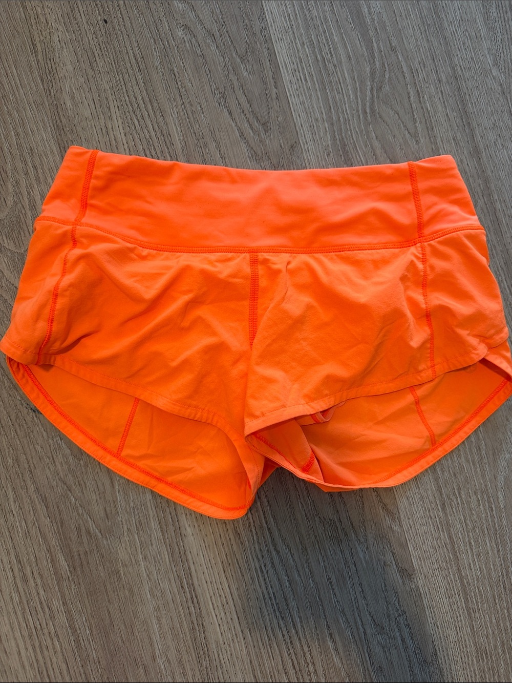 Women's Orange Athletic Shorts